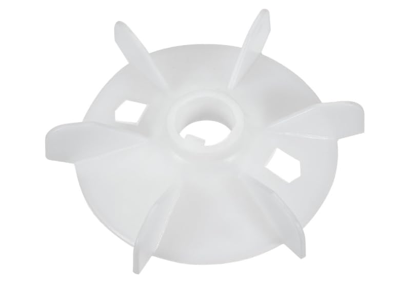 PVC Motor Forced Cooling Fan for Crompton Frame ND-AD112, 24mm Shaft, Outer Dia 185mm, White, Key Type, 1 Pack-image-30