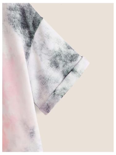 SOLY HUX Girl's Tie Dye Letter Graphic Tees Summer Crew Neck Short Sleeve Casual T Shirts4