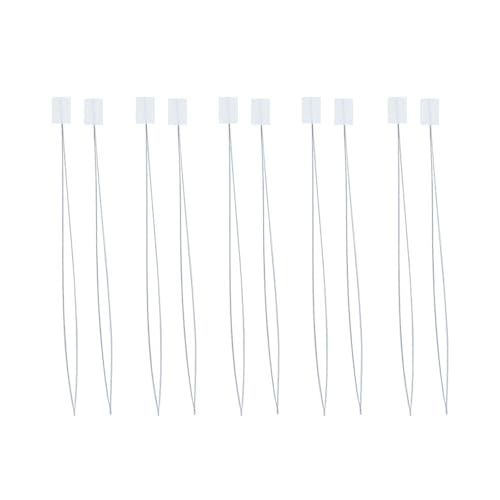 Enfile-aiguilles longs YIGZYCN en acier inoxydable pour couture main (lot de 10)