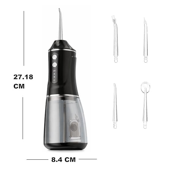Image of Water Flosser for Teeth Cordless, 380ML Electric Dental Flosser 4 Modes & 6 Jet Tips for Oral Care, Rechargeable Floss DIY Mode IPX7 Waterproof, Portable Oral Irrigator for Travel and Home Gift .
