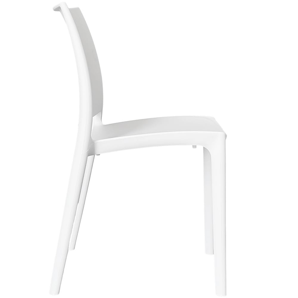 okAffareFatto di Zimbardi Costanza Chaise de salle à manger cuisine jardin restaurant altea en plastique couleur blanc modèle confort