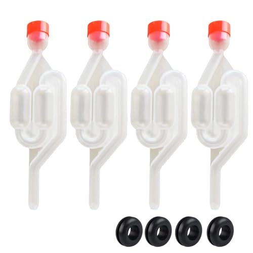 Image of 8 Pcs Wine Making Kit for Home, Beer Brewing Equipment with One-Way Airlock Valves, Fermentation Kit for Craft Beverages and Food Preservation