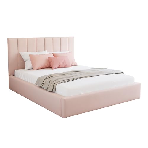 FDM Polsterbett 180x200 cm Doppelbett mit Lattenrost Bettkasten Stauraum Colorado Trinity Altrosa mit Kopfteil modern FDM Polsterbett 180x200 cm Doppelbett mit Lattenrost Bettkasten Stauraum Colorado Trinity Altrosa mit Kopfteil modern