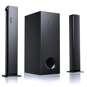 Sound Bar for Smart TV 2.1CH 190W Peak Power Soundbar with Subwoofer Detachable 2-in-1 BT 5.4 Newest Surround Sound System 12L Deep Bass for PC Game with HD-ARC/Opt/USB/AUX Home Theater