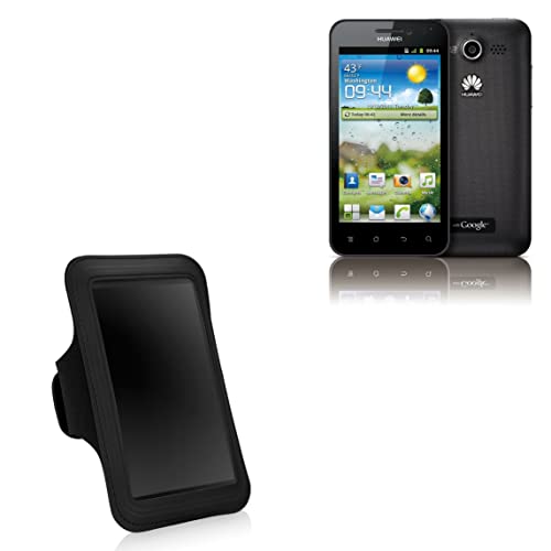 BoxWave Case Compatible with Honor U8860 - Sports Armband, Adjustable Armband for Workout and Running for Honor U8860 - Jet Black