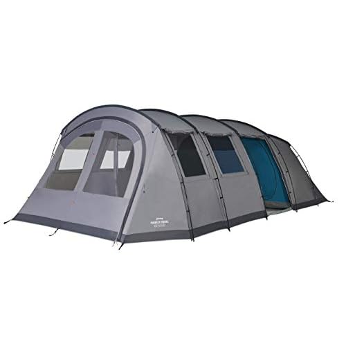Vango Purbeck 600XL Tent [Amazon Exclusive] Family Camping 6 Man Tent with 3 Rooms, Enclosed Porch Area for 6 People