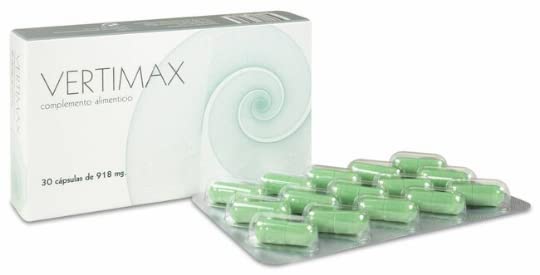 Vertimax - Complemento Alimenticio Para Vértigos Y Mareos Y El Cuidado Del Oído Interno Con Ginkgo Biloba Y Vitaminas - 30 Cápsulas