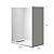 WOODBRIDGE 60 in. L x 32 in. W x 75 in. H Alcove Solid Surface Shower Combo Kits with Glue Up Shower Walls in Glossy White and Single Threshold Shower Base in White with Left Drain and Black Cover