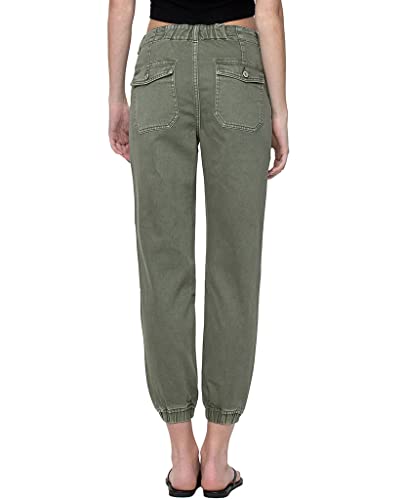 VERVET by Flying Monkey Olive Jogger Jeans High-Rise Non-Stretch3
