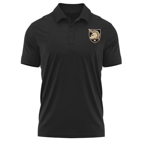 Campus Lab United States Military Academy Adult Mens Polo Left Chest Logo Black Medium