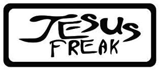 3pcs Jesus Freak Funny Hard Hat/Helmet Vinyl Decal Sticker