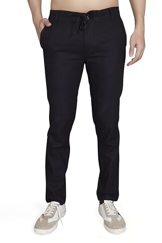 Image of DIVISIVE Men's Relaxed Fit Cotton Linen Blend Trousers