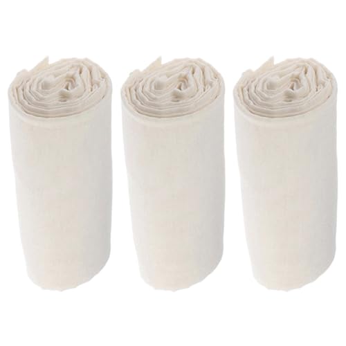 BATHVEVE Tela Filtrante Reutilizable de Algodón para Cocina 3 Piezas 100X90 CM Paños Multiusos para Colar Tofu Queso Yogur y Aceite Utensilios para Elaboración de Alimentos