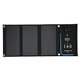 Sahgsa Faltbare Tragbare Solar-DC-Ladetasche für Outdoor-Reisende. Wasserdichtes 21-W-Solarpanel für IOS 5 V-Geräte
