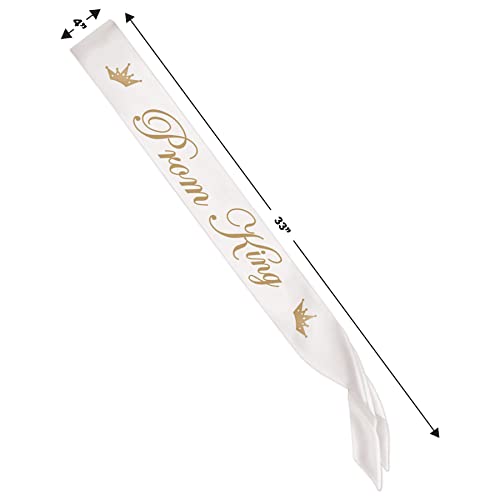 Image of Prom King Satin Sash Party Accessory (1 count) (1 /Pkg)