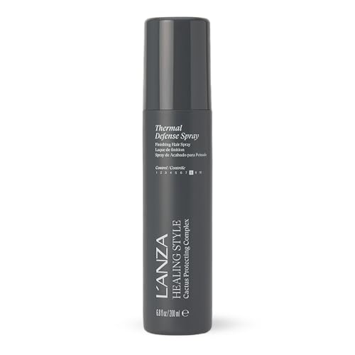 L'ANZA Healing Style Thermal Defense Spray with Strong Hold Effect - Eliminates Frizz, Detangles and Boosts Hair´s Shine, With UV and Heat Protection to prevent sun and styling damage (6.8 Fl Oz)