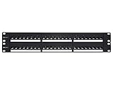 Networx CAT6 High-Density Feed Through Patch Panel - 48 Port, 2U