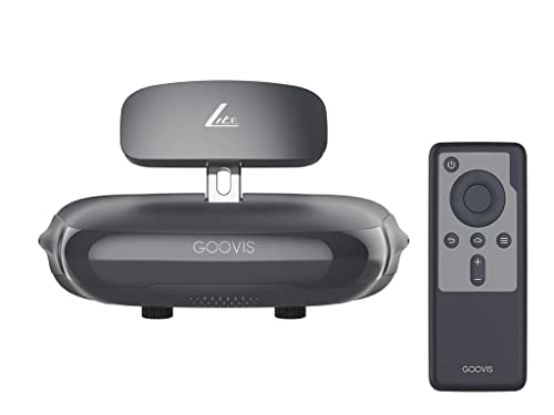 Goovis PC Virtual Headsets, Mobile 3d VR Movies Cinema with Media Player,HDMI Streaming Media Player,Bluetooth 4.1 Media Player Controller