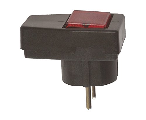 Preisvergleich Produktbild Blass Elektro 31552 Schutzkontakt-Stecker abschaltbar mit Lampe schwarz