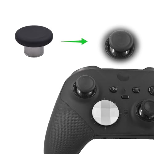 Image of 13Pcs Accessories for Xbox Elite Controller Series 2, Metal Thumbsticks Paddles Replacement for Xbox Elite Series 2 Joystick Paddles D-Pads Repair Kit 6 Thumbsticks, 4 Paddles, 2 D-Pads, 1 Tool(Black)