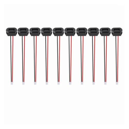 Conector USB C hembra de carga rápida 3A con hebilla negra pack de 10 piezas 2