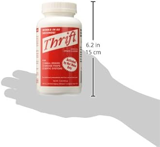 Thrift T-100 Alkaline Based 1-Pound Granular Drain Cleaner,Red