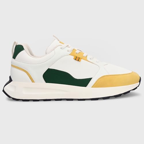 Image of Cruiser Men's Sneakers | Multi-Color Casual Lace Up Shoes for Men | Trendy Chunky Thick Sole Retro Trainer with Color Block |Perfect for Casual,College,Gym,Running, Outdoor,Travel & Street Style(2660)