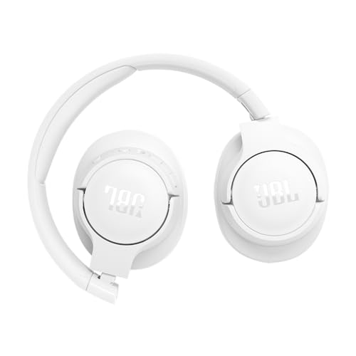 Image of JBL Tune 770NC Wireless Over Ear Headphones with Adaptive Noise Cancellation, Upto 70H Battery, Smart Ambient, Speed Charge, Customized EQ, Google Fast Pair, Multipoint Connect, BT 5.3 - White | Noise Cancellation, SmartAmbient, VoiceAware, JBL Pure Bass Sound, Multipoint Connection, 70 Hours Battery Life