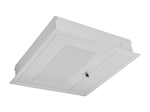 Monoprice False Ceiling Equipment Storage Enclosure - Ideal for A/V Equipment, 2 Feet x 2 Feet, White - Entegrade Series