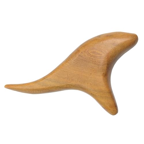 Masajeador de madera de 1 pieza, accesorio de masaje, masajeador de pies, accesorio de fisioterapia, masajeador automático, fácil de llevar (color madera cruda)