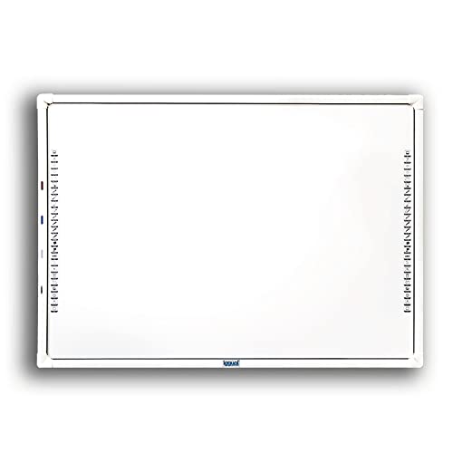 iggual - Pizarra Interactiva Digital Táctil IRIS 86 Pulgadas 4:3 - Compatible Windows, Mac, Linux (Ubuntu, Lliurex) / Marcadores de Pizarras - Color Blanco