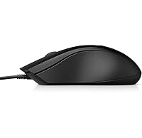 HP Maus 100 kabelgebunden – Optische USB-Maus mit 1600 DPI, 3 Tasten, beidhändiges ergonomisches Design, Plug & Play, für PC, Laptop, Windows, macOS – Schwarz (Packung mit 2) – Ansicht 5