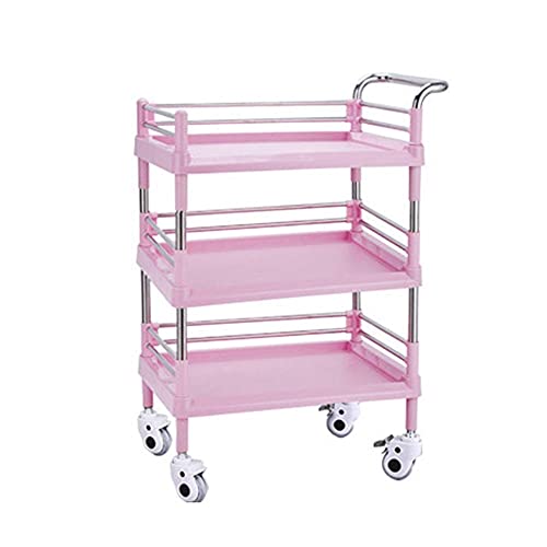 MFRELMNZG Carritos, Carro de Almacenamiento, Carro de Servicio, Vehículo utilitario, Carro portátil multifunción, Carro para el hogar, Carro de 3 Niveles para Hotel, Carro de Cater