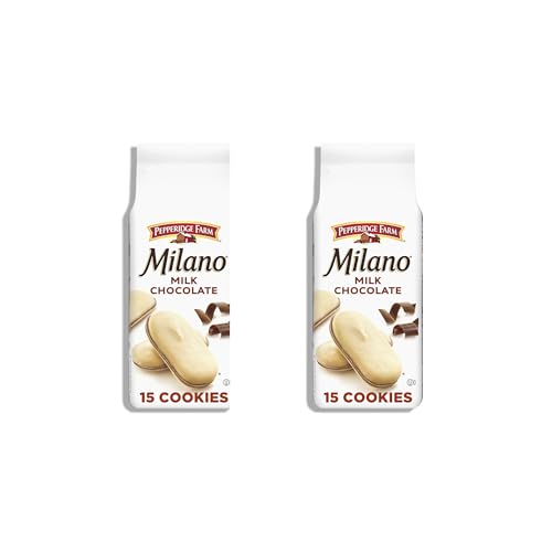 Image of Pepperidge Farm Milano Milk Chocolate Cookies, 6 OZ Bag (15 Cookies) (Pack of 2)
