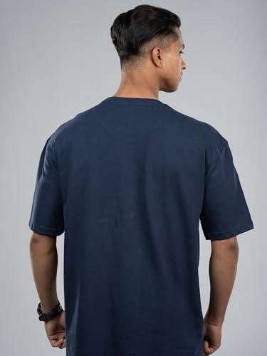 Image of T-Shirt for Men - 100% Cotton Ladakh Motorcycle Rider Half Sleeve Round Neck Graphic Print | Regular & Oversized Fit | 180 /220 GSM | S-5XL | Black, Navy Blue, Olive, Red, White
