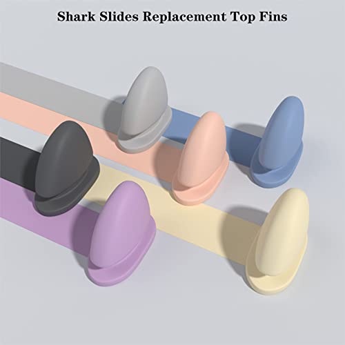 Jfxgjuv 2 Pairs Shark Slides Fins, Shark Slides Replacement Top Fins, Cloud Shark Slides Accessories Fins, Cloud Shark Slides Fins for Women Men3