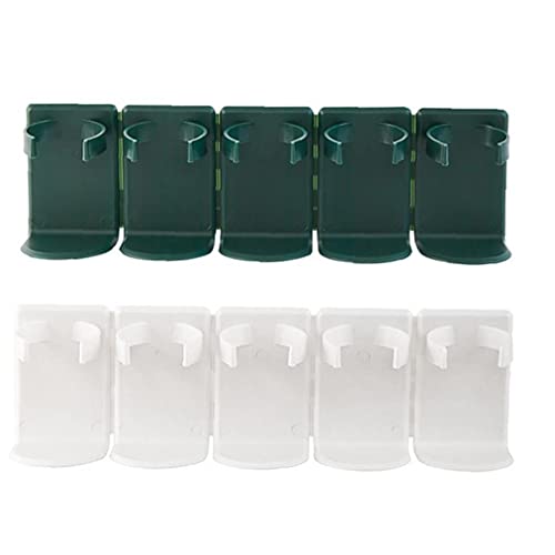 Voedsellade Wall Mount Spice Rack Opknoping Kruidenfles Carrier Gripper Spice Holder Green 10st - Image 8
