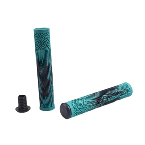 STARTIST 2 個入り 自転車ハンドルバーグリップ 交換用 滑り止め 直径22mm 人間工学に基づいた自転車ハンドルグリップ マウンテンロードバイク用, 青と黒