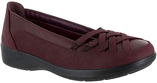 Easy Street Women's Vista Loafer Flat, Burgundy, 7 M Us #TOP12