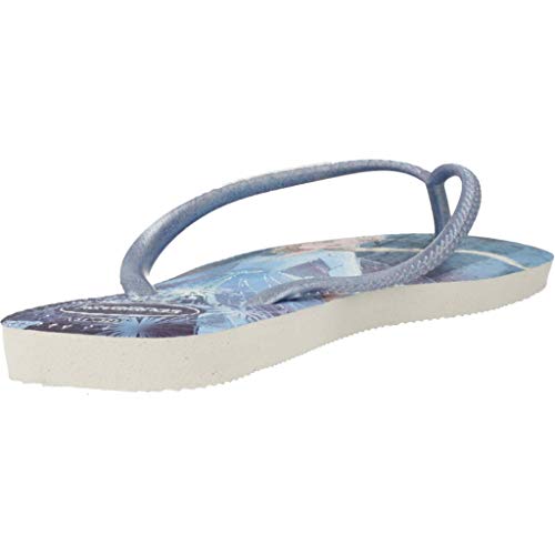 Chinelo, Havaianas, Slim Frozen, Flocos De Neve, 27/28, Meninas