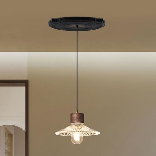 Image of PU Ceiling Medallions 2Pcs, 13.1 Inches x 3.4 Inches, Matte Black | Whole Cover Type, Fits 3.4 Inches Canopy, European Vintage Carving Style, Synthetic Foam Construction for Easy Installation