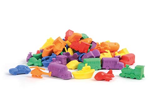 a2bsales Sorting Counters Starter Packs - Early Learning & Motor Skills Maths Toy - SEN Montessori (Transport - 24 Pk)