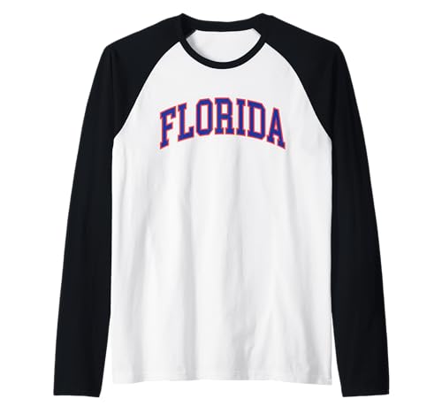 Vintage Florida Herren Florida Frauen Retro Orange T-Shirt Tee Raglan Vintage Florida Herren Florida Frauen Retro Orange T-Shirt Tee Raglan