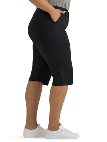 Lee Women's Plus Size Ultra Lux Comfort with Flex-to-go Utility Skimmer Capri Pant2