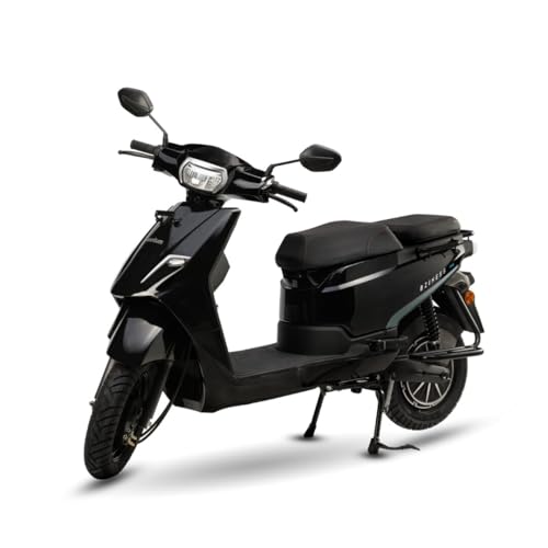 Image of Quantum Bziness X Electric Scooter | NMC Battery Pack | 105 km Range | Bluetooth, USB & Digital Display | 60 km /h Top Speed | Black | Advance Booking for Ex-Showroom