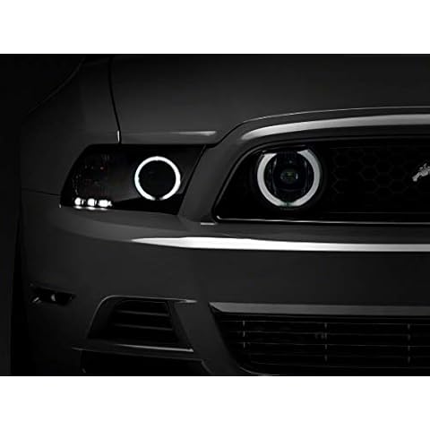 Raxiom CCFL Halo Fog Lights; Smoked Compatible with 13-14 Mustang GT Cover