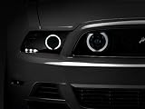 Raxiom CCFL Halo Fog Lights; Smoked Compatible for 13-14 Mustang GT
