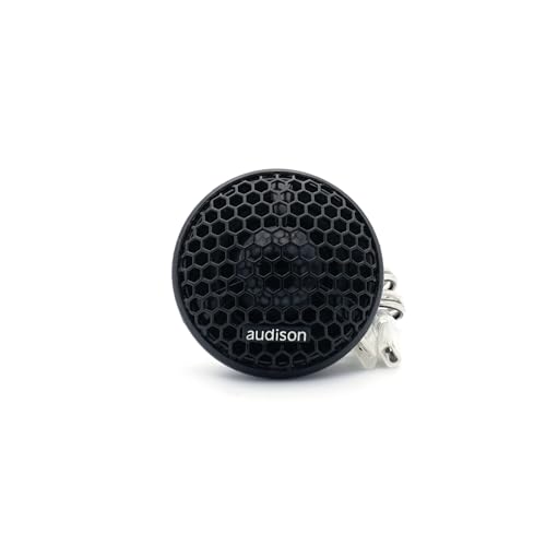 Audison AP 1 Tetolon-Kalottenhochtöner 26 mm, 150 W Peak, 2 kHz bis 20 kHz Frequenzgang, 4 Ohm Impedanz, 90 dB SPL Empfindlichkeit, Flush Montage für Car-Audio, Silber