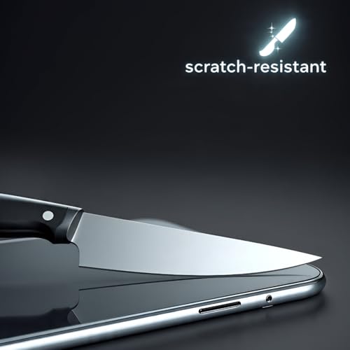 Image of Tempered Glass Screen Protector Compatible For iPhone 14 Plus and iPhone 13 Pro Max (6.7 Inch) with Edge to Edge Coverage and Easy Installation Kit (Black)