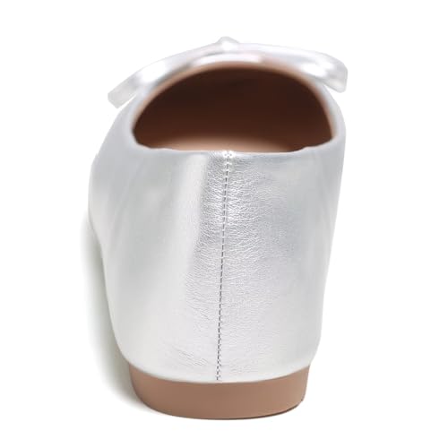 Image of Dear Time Women's Casual Foldable Ballet Flats Square Toe Ballerina Flats Shoes Comfortable